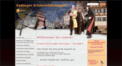 Desktop Screenshot of esslinger-erlebnisfuehrungen.de